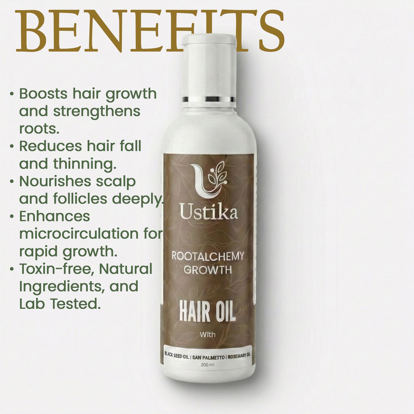 USTIKA ROOTALCHEMY GROWTH HAIR OIL (200ML)