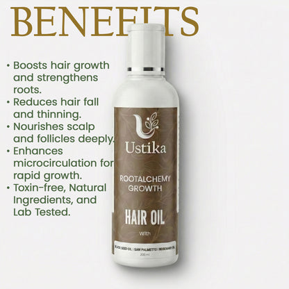 USTIKA ROOTALCHEMY GROWTH HAIR OIL (200ML)