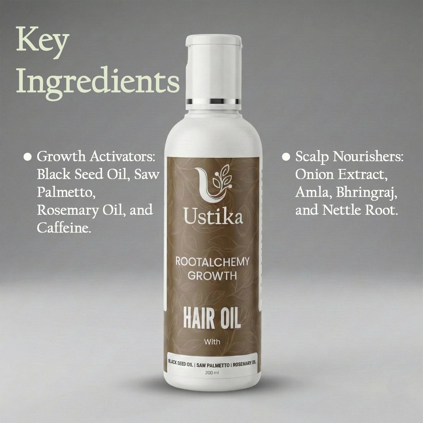 USTIKA ROOTALCHEMY GROWTH HAIR OIL (200ML)