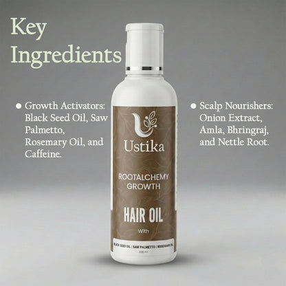 USTIKA ROOTALCHEMY GROWTH HAIR OIL (200ML)