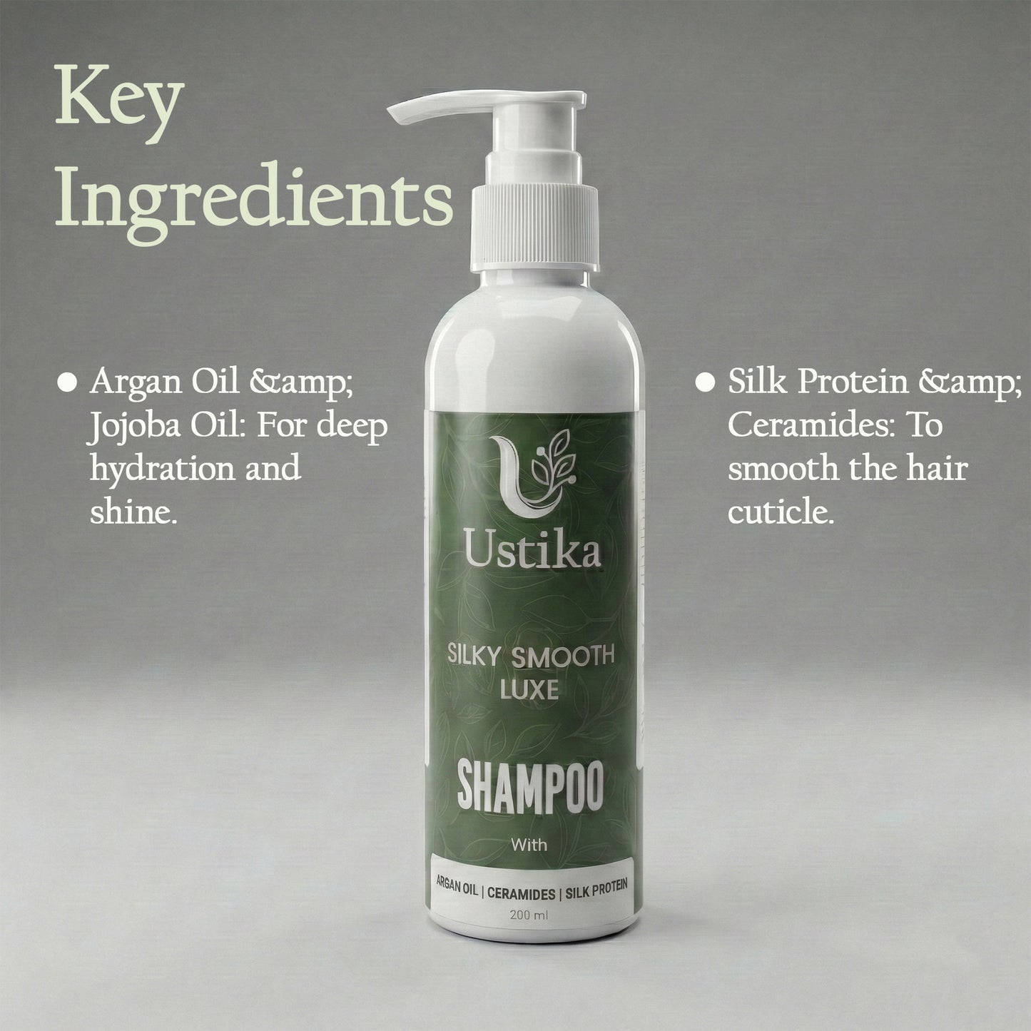 USTIKA SILKYSMOOTH LUXE SHAMPOO (200ML)